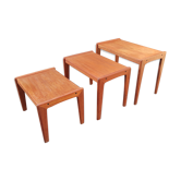Scandinavian teak trundle tables