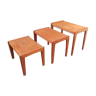 Scandinavian teak trundle tables