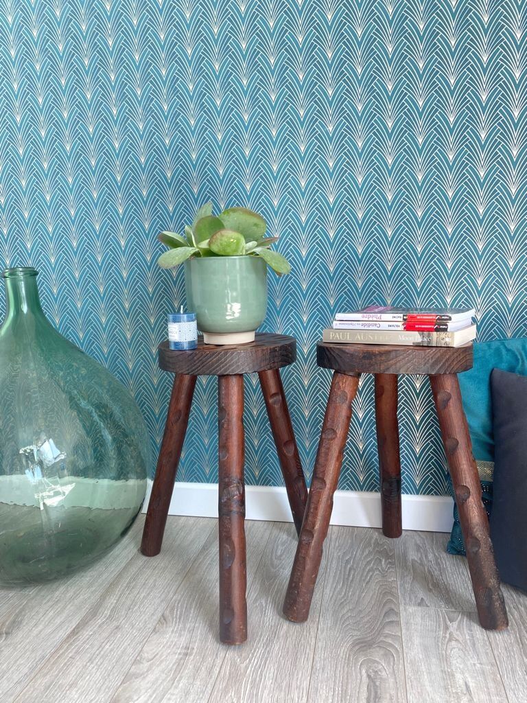 Pair of tripod stools