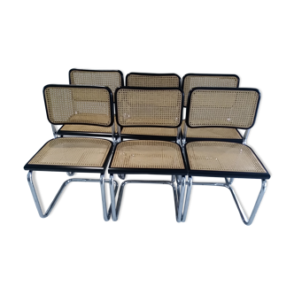 Set of 2 Cesca B32 chairs by Marcel Breuer, 1986