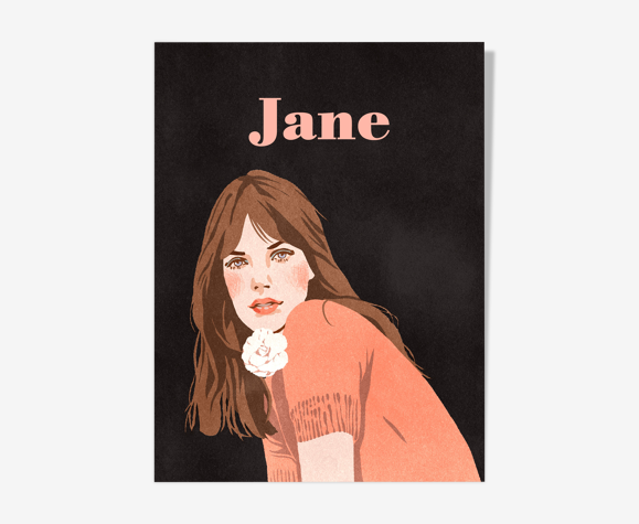 Jane Birkin illustration A3
