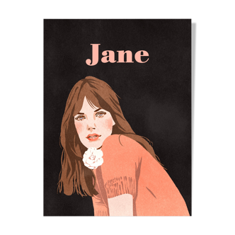 Jane Birkin illustration A3