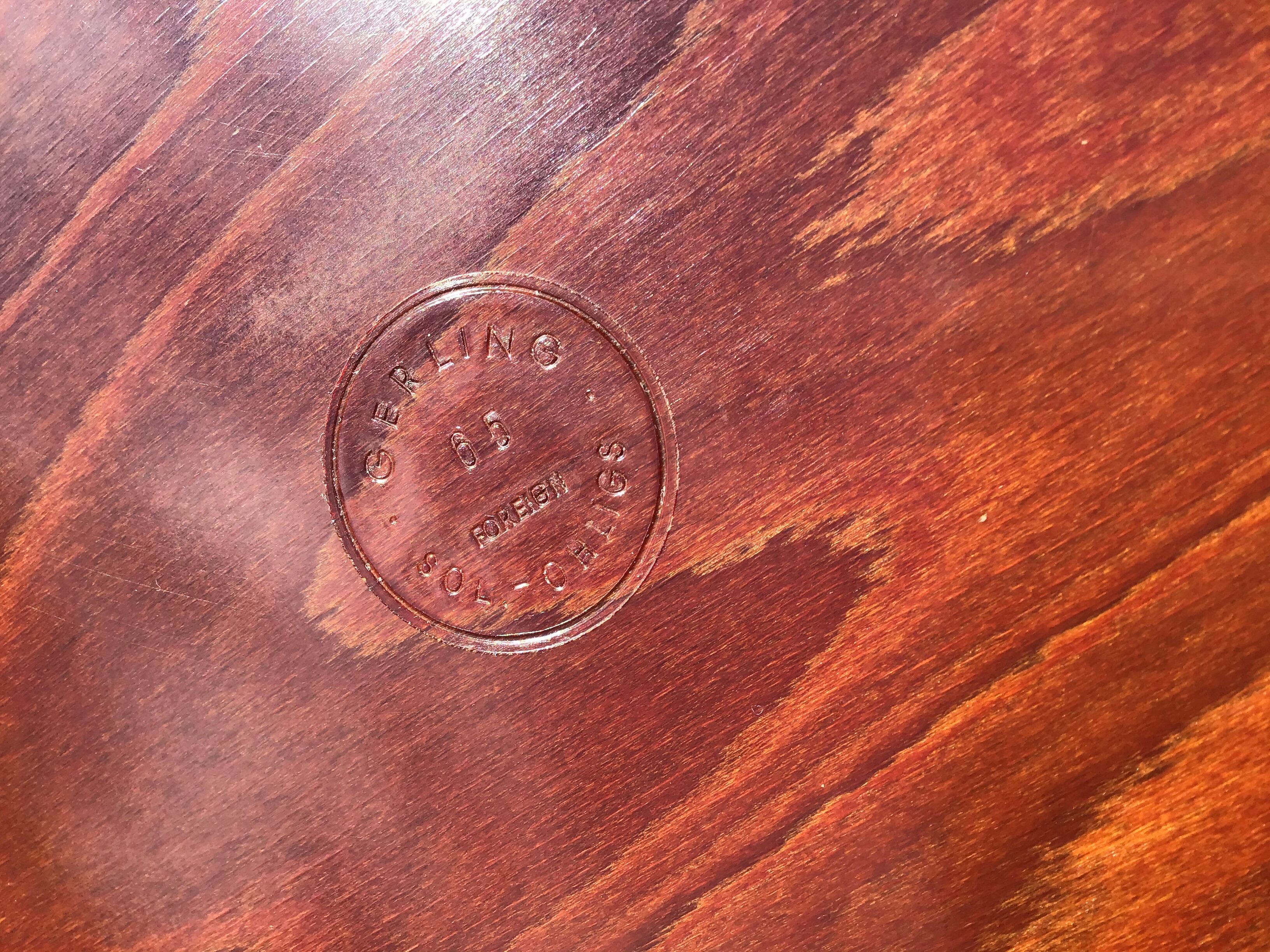 Scandinavian Gerling moulded wood tray