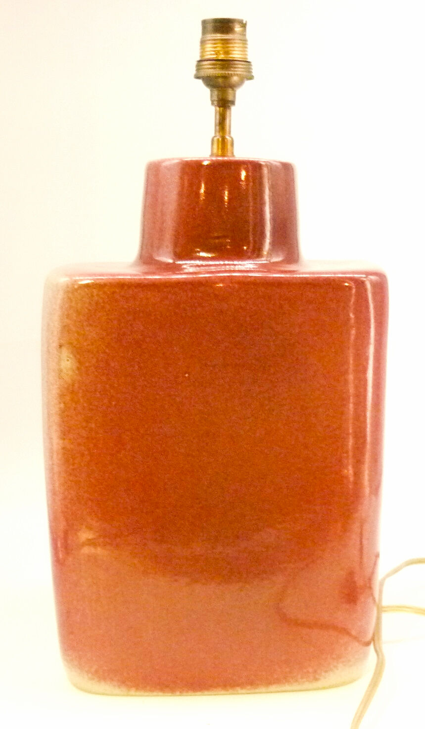 Table lamp, ceramic, glazed porcelain, signed by Jacqueline and Tim Orr.