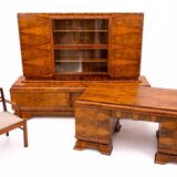 Art Deco office set from the 1930s, Poland. After renovation.