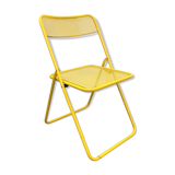 Perforated folding metal chair