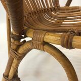 Van Rohe Noordwolde rattan chair, 1960