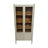 Showcase library aileron feet compass parisian 50 60 shabby patina