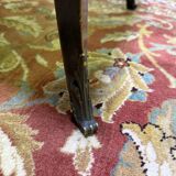 Louis XV style console table in blackened wood.