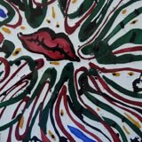 Salvador Dali: Mouth with a Thousand Eyes, original signed ceramic.