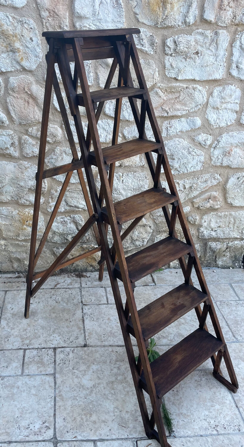 Decorative wooden ladder