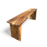Banc en noyer massif Boho