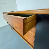 Mid-Century Scandinavian Teak Sideboard with Sliding Doors by Nils Jonsson