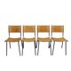 Set of 4 Ruud Jan Kokke chairs for Harvink Holland, 1980s