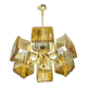 Mid-century design brass and resin pendant, 1960s / Hungary