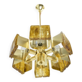 Pendentif en laiton et résine de style mi-siècle, années 1960 / Hongrie
