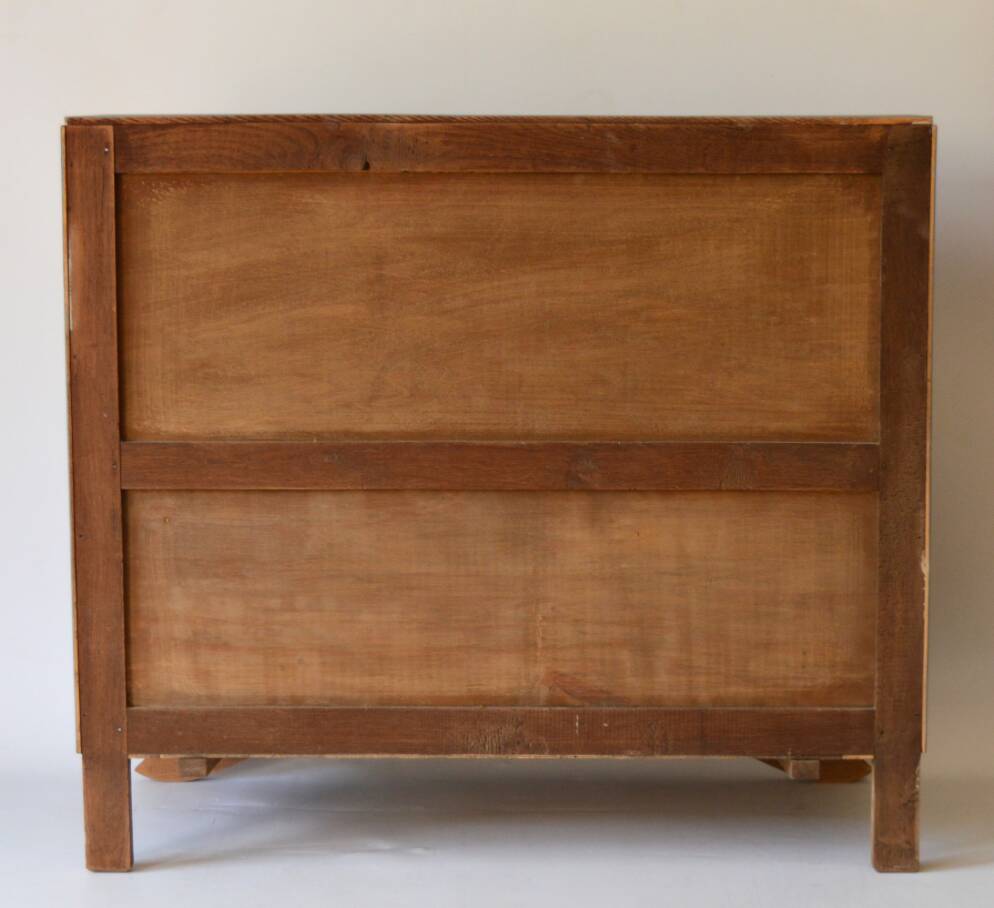 Commode vintage en chêne massif, pieds moustache