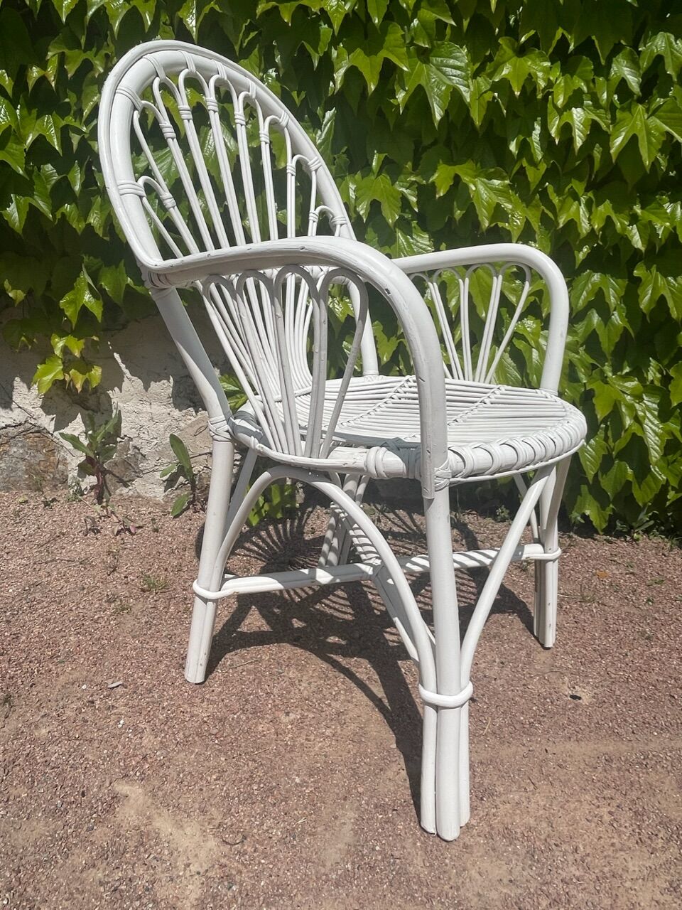 Pair of rattan armchairs from the 70s Swedish
