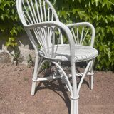Paire de fauteuil en rotin des années 70 suédois