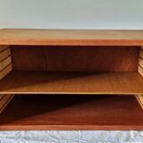 Scandinavian style teak wall or table shelf