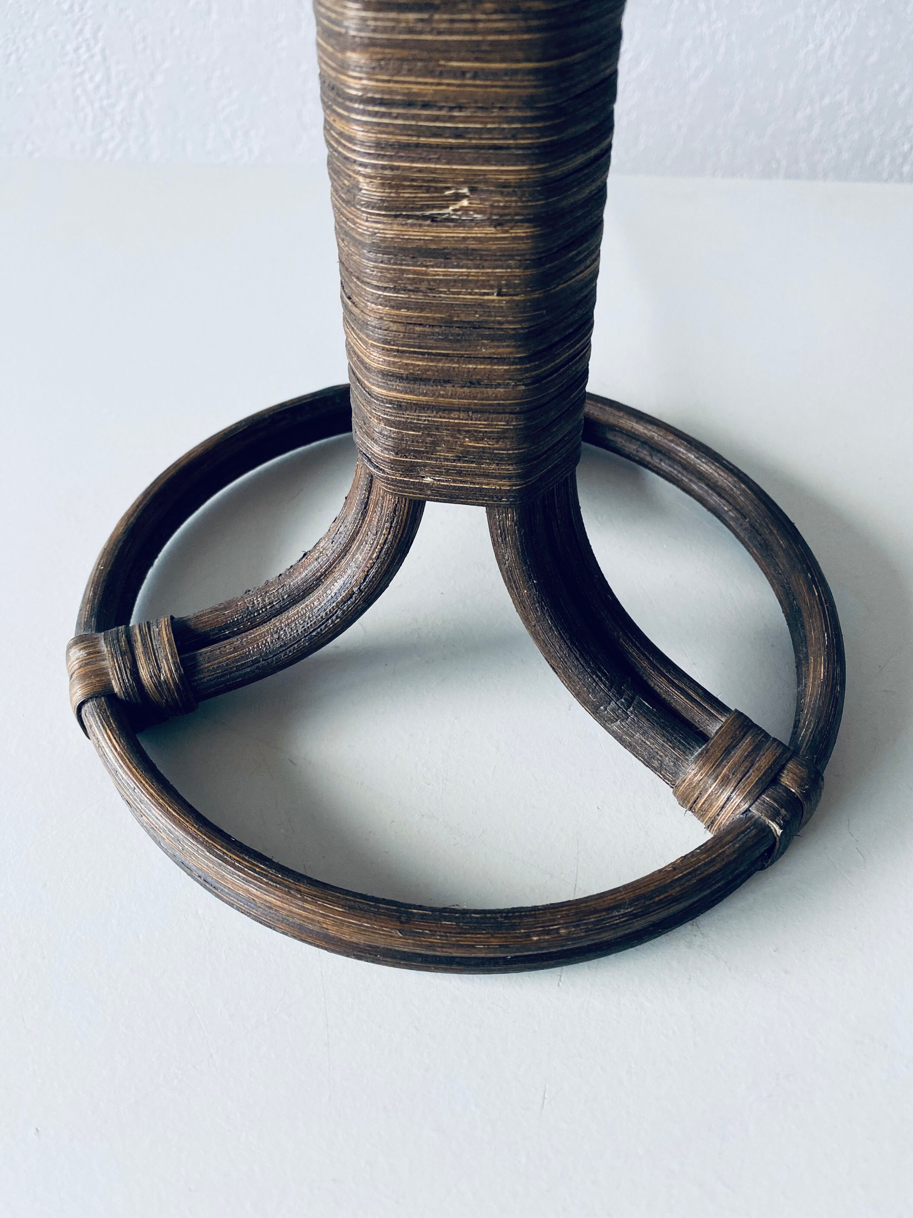 Vintage rattan lamp