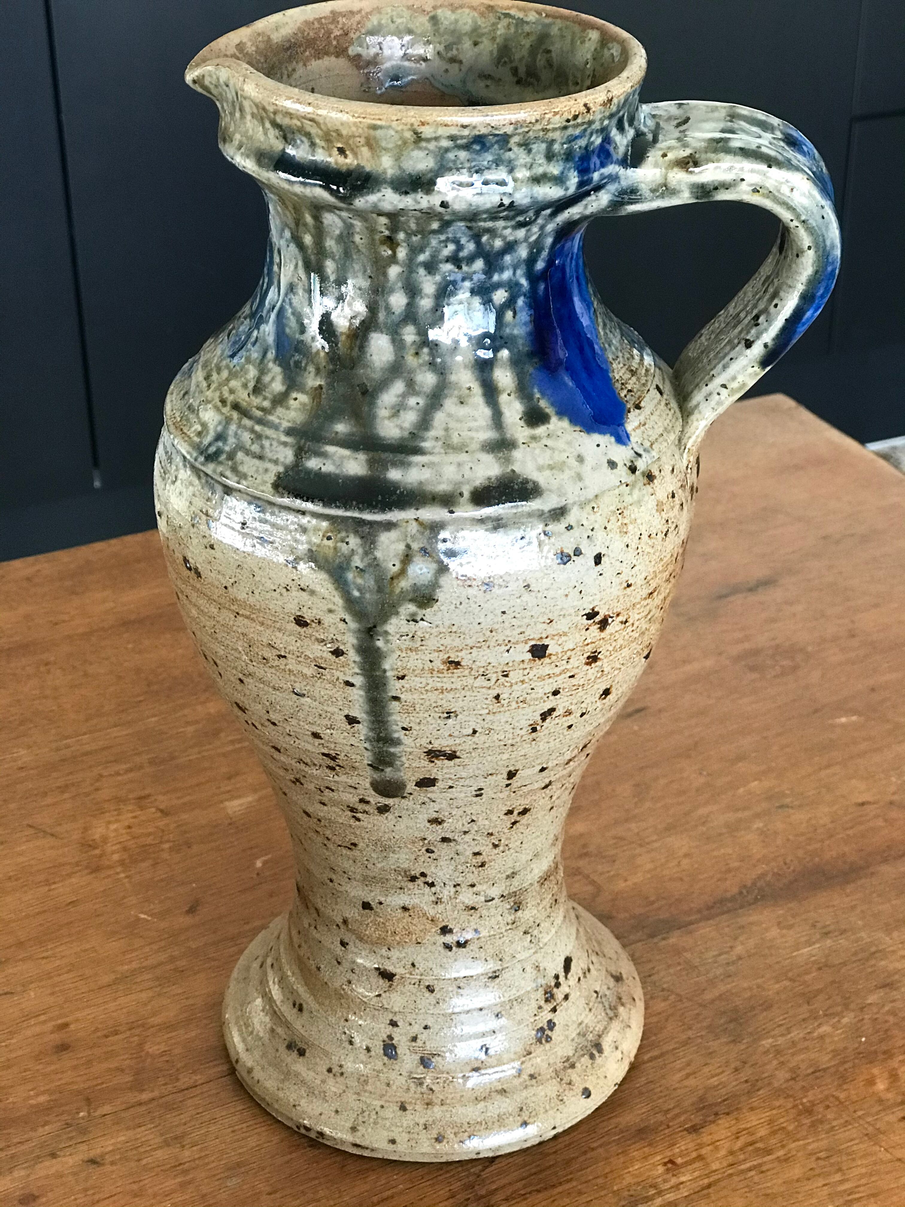 Glassed sandstone pitcher