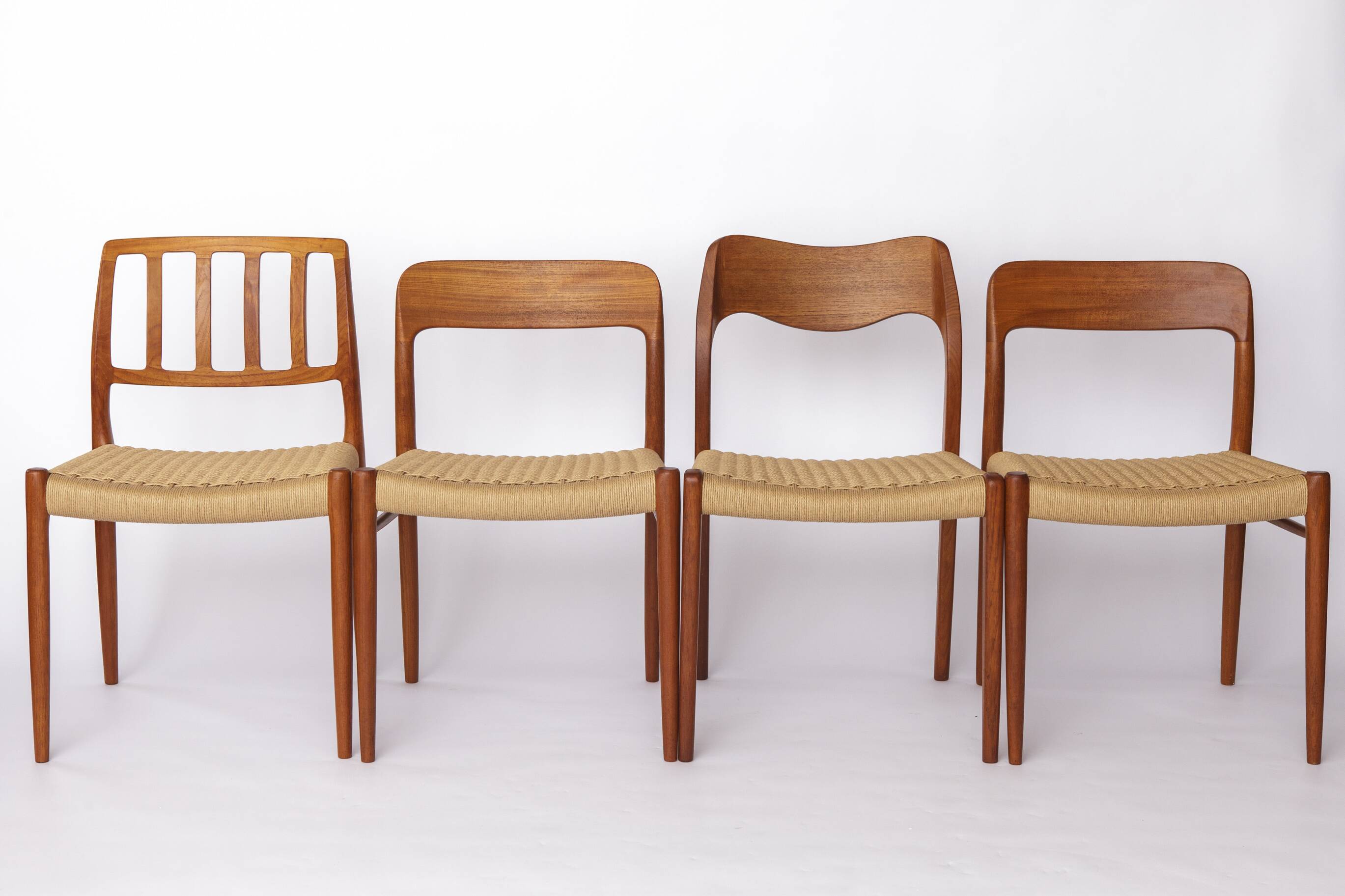 1 of 12 Niels Otto Møller Chair Model 75 in Teak – 1950s