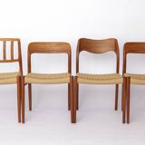 1 of 12 Niels Otto Møller Chair Model 75 in Teak – 1950s