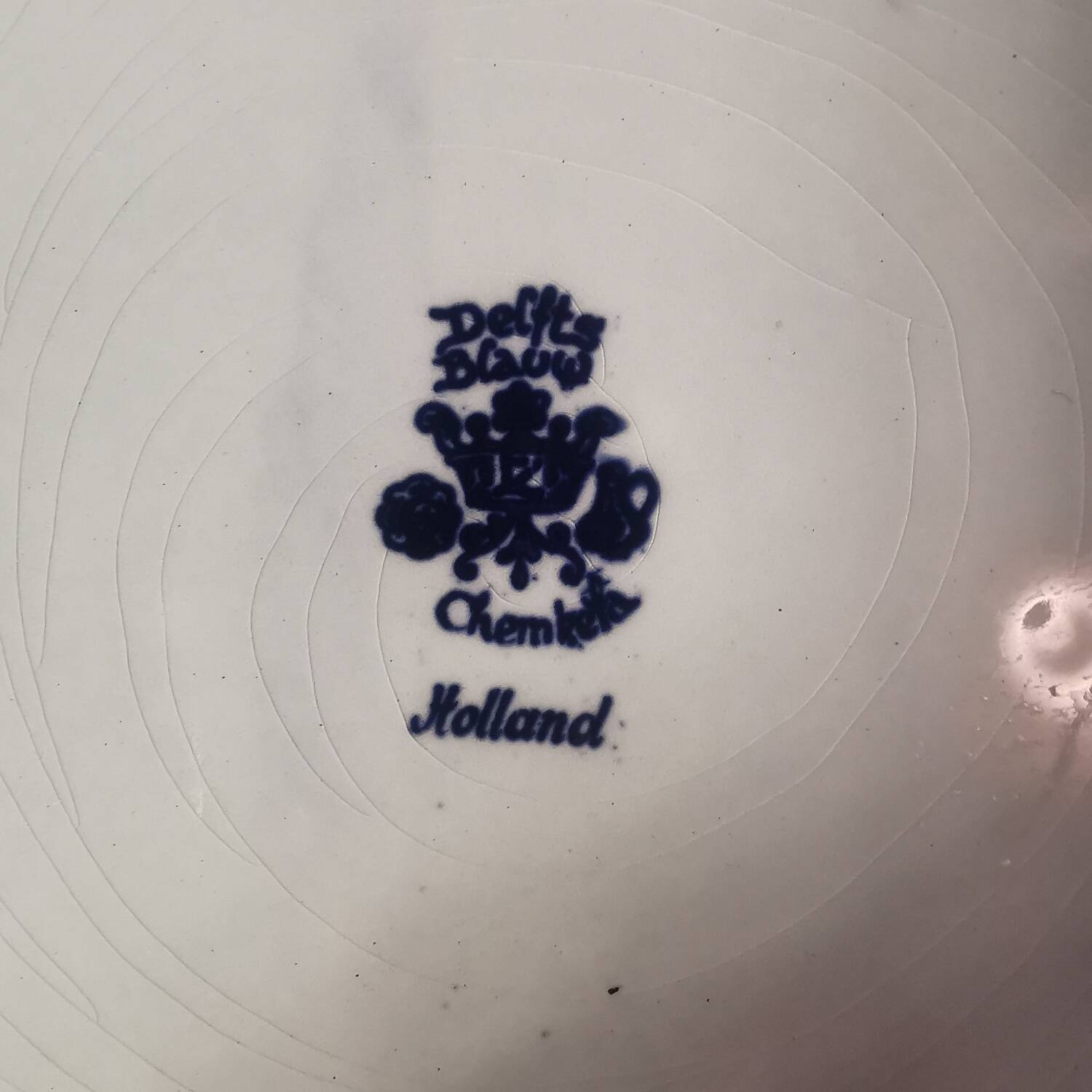 Large vintage dish, Delfts Blauw