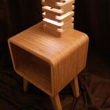 Bedside table with lamp