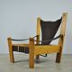 Vintage safari easy chair by john de haard / 1960s  gebroeders jonkers