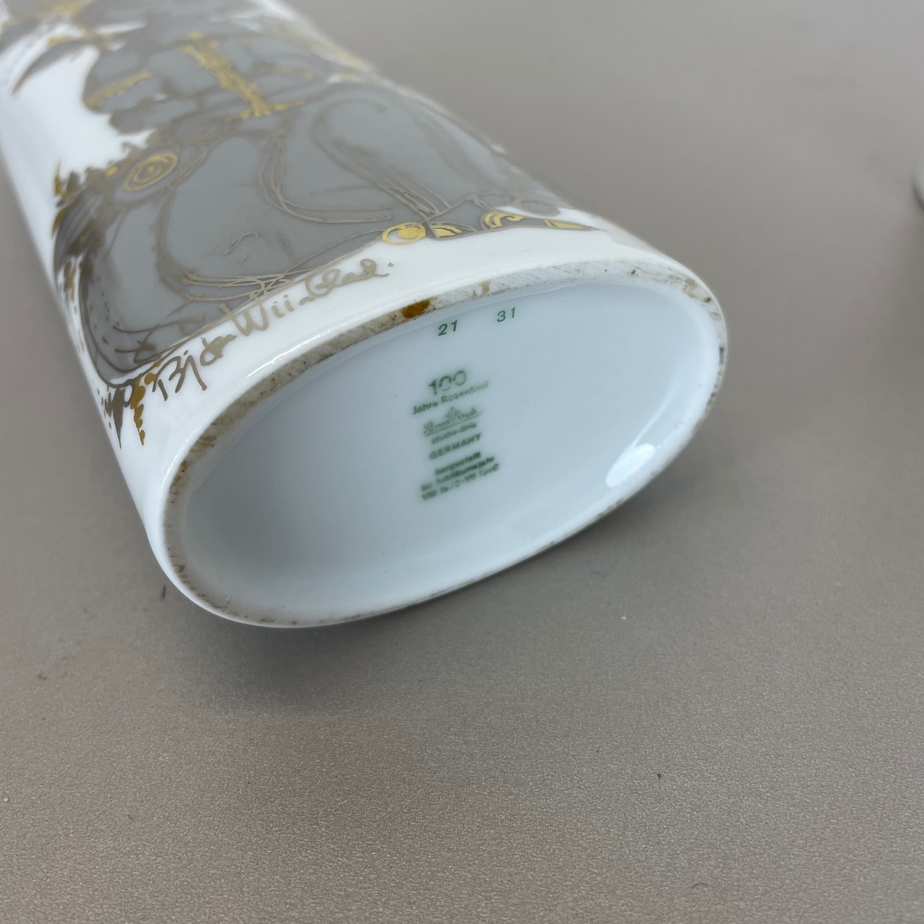 Set of 2 Porcelain Vase by Björn Wiinblad for Rosenthal Studio Line Germany 1970