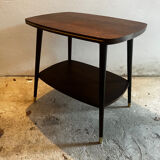 Coffee table with brass