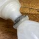 Alabaster lamp base