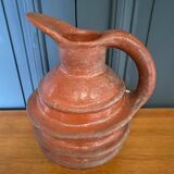 Terracotta pitcher popular art jug 20th century