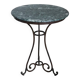 Iron and marble vintage side table, Italy 1980s