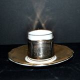 Precious cup in German porcelain and solid silver 835S BP Württemberg