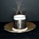 Precious cup in German porcelain and solid silver 835S BP Württemberg