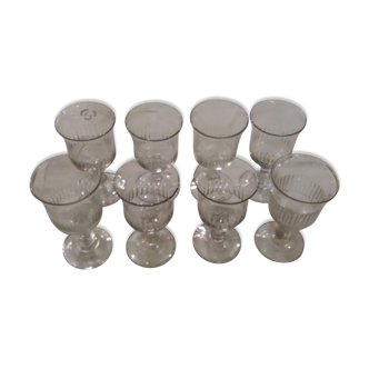Set of 8 glass Tulip glass