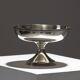 Silver-plated metal footed bowl decorated with two palmette friezes