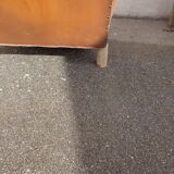 Mustache leather club chair