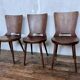 Trio of vintage retro Dove Baumann chairs 1960