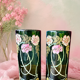 Pair of large Legras vases from the Art Nouveau period.