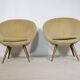 Mid-Century Shell Lounge Chairs in the Style of Jean Royère, Set of 2, 1950