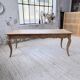 Farm table cherry wood with curved legs, 19th century.