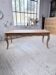Farm table cherry wood with curved legs, 19th century.