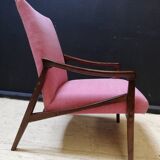 Pair of armchairs pink, czech
