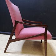 Pair of armchairs pink, czech