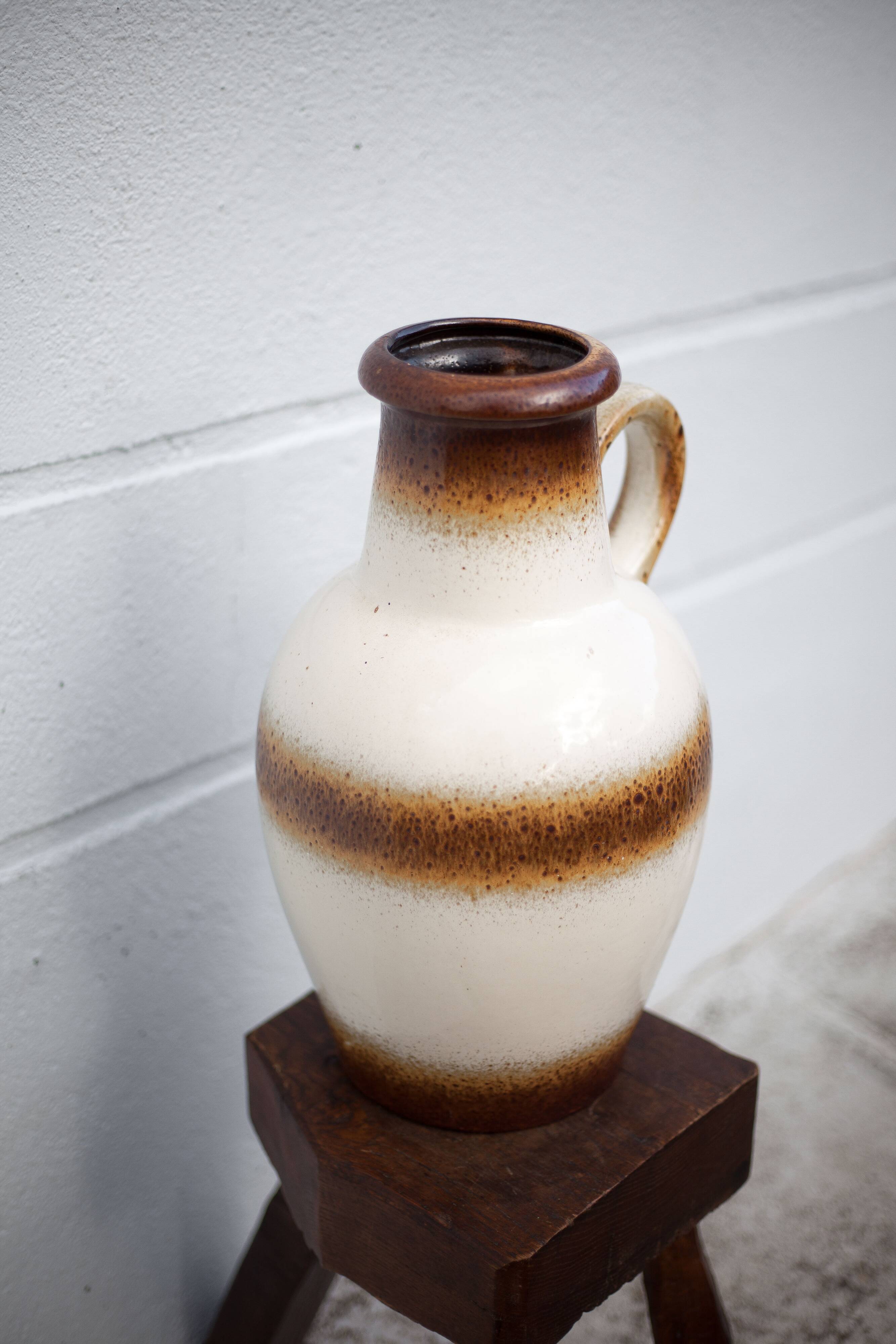 Large West Germany ceramic vase, scheurich Keramik vase, decorative vase, floor vase, 60's