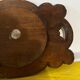 Corbeille ou Vide Poche année 50 en Bois Sculpté signée A. Bouchez